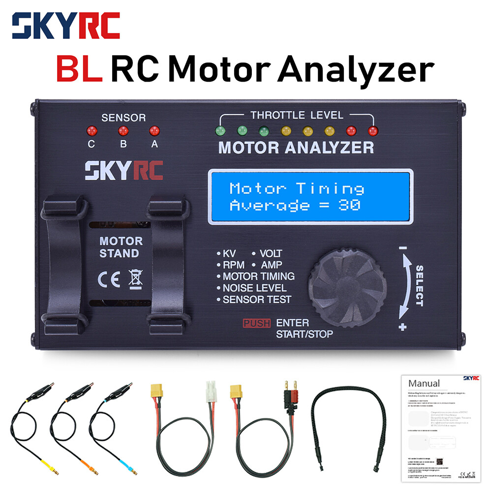 SkyRC Brushless Motor Analyzer - RC Motor Tester For KV, RPM, Timing, And Noise Measurement