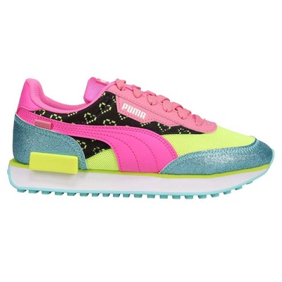 

Puma Future Rider Vrqt Youth Girls Blue, Pink Кроссовки Повседневная обувь 385076-01, Puma Future Rider Vrqt Youth