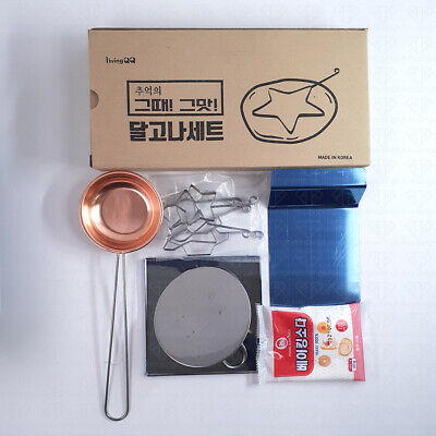 Korean Traditional Dalgona Kit Set Squid Game Candy Maker K-Toy With Baking Soda