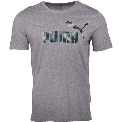 

Puma Heat Map No.1 Футболка с круглым вырезом и короткими рукавами с логотипом мужская серая спортивная повседневная, Grey, Puma Heat Map No.1 Logo Crew Neck Short Sleeve T-Shirt