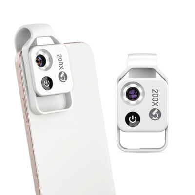 200X CPL Phone Microscope Mini Pocket Microscope with LED For Iphone Android
