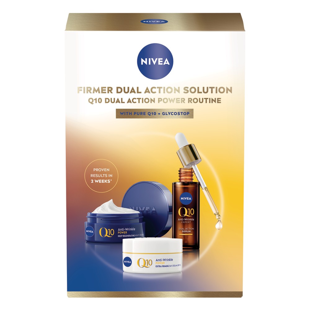 NIVEA Q10 Dual Action Power Routine 3er LSF 15 Anti-Falten Kollagen Booster - Bild 2 von 9