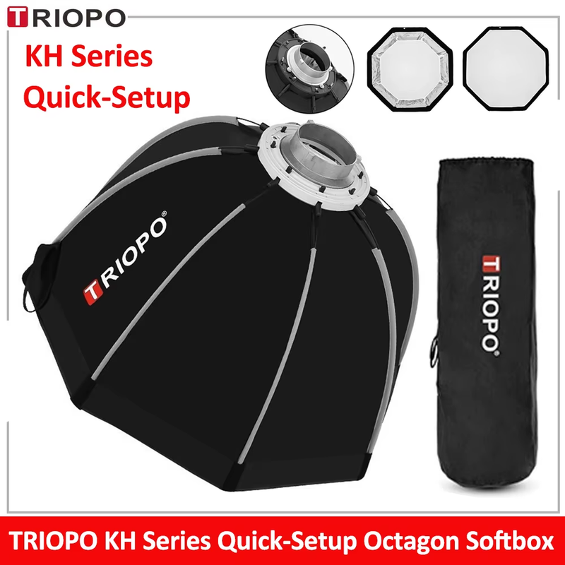 KH Octagon Softbox Quick-Setup Soft Box Bowens Mount for Sokani X100 X60 Mini Ap