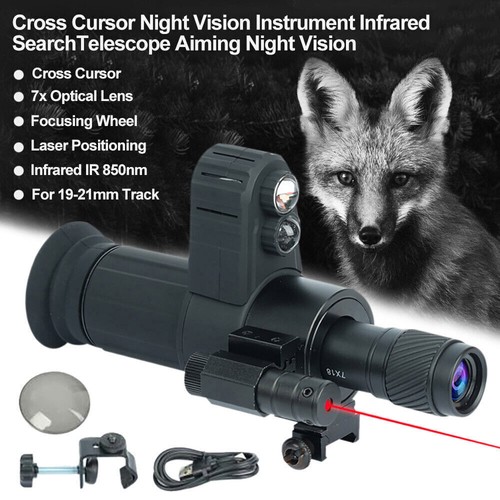 850nm Infrared Monocular Cross Cursor Digital 7x Zoom Night Vision