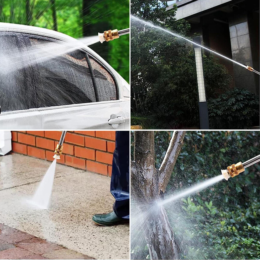 High Pressure 2000PSI Car Power Washer Gun Spray Wand Lance Nozzle and Hose Kit