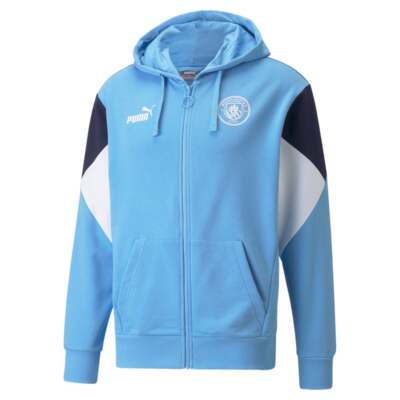 

Толстовка мужская Puma Mcfc Ftblculture Fz синяя 764513-01, Синий