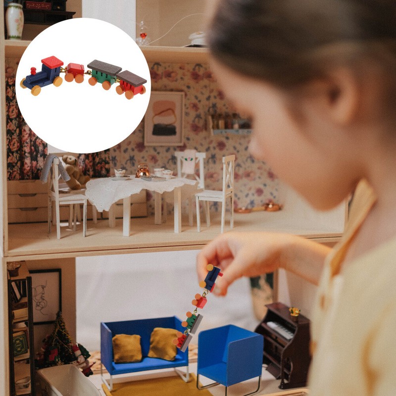  Jouets Miniatures Ornement De Maison PoupÃ©E ModÃ¨Le Petit Train DÃ©Coration