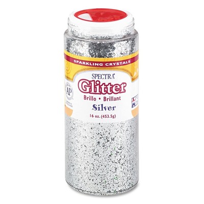 Pacon 91710 Spectra 0.04 Hexagon Crystals Glitter - Silver New