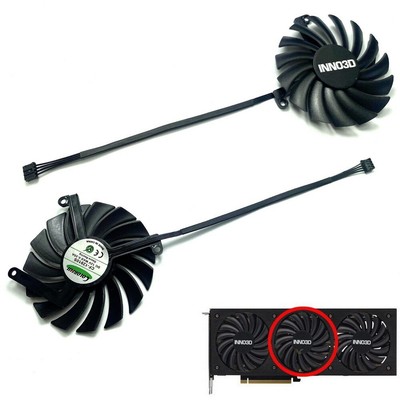 85mm INNO3D Geforce RTX 3080 Ti OC Graphics Card Fan Replacement CF-12910S TD20