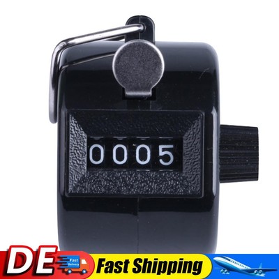 Handpressezähler Metall Handheld Klickzähler Handmechanischer Zähler (Schwarz) h