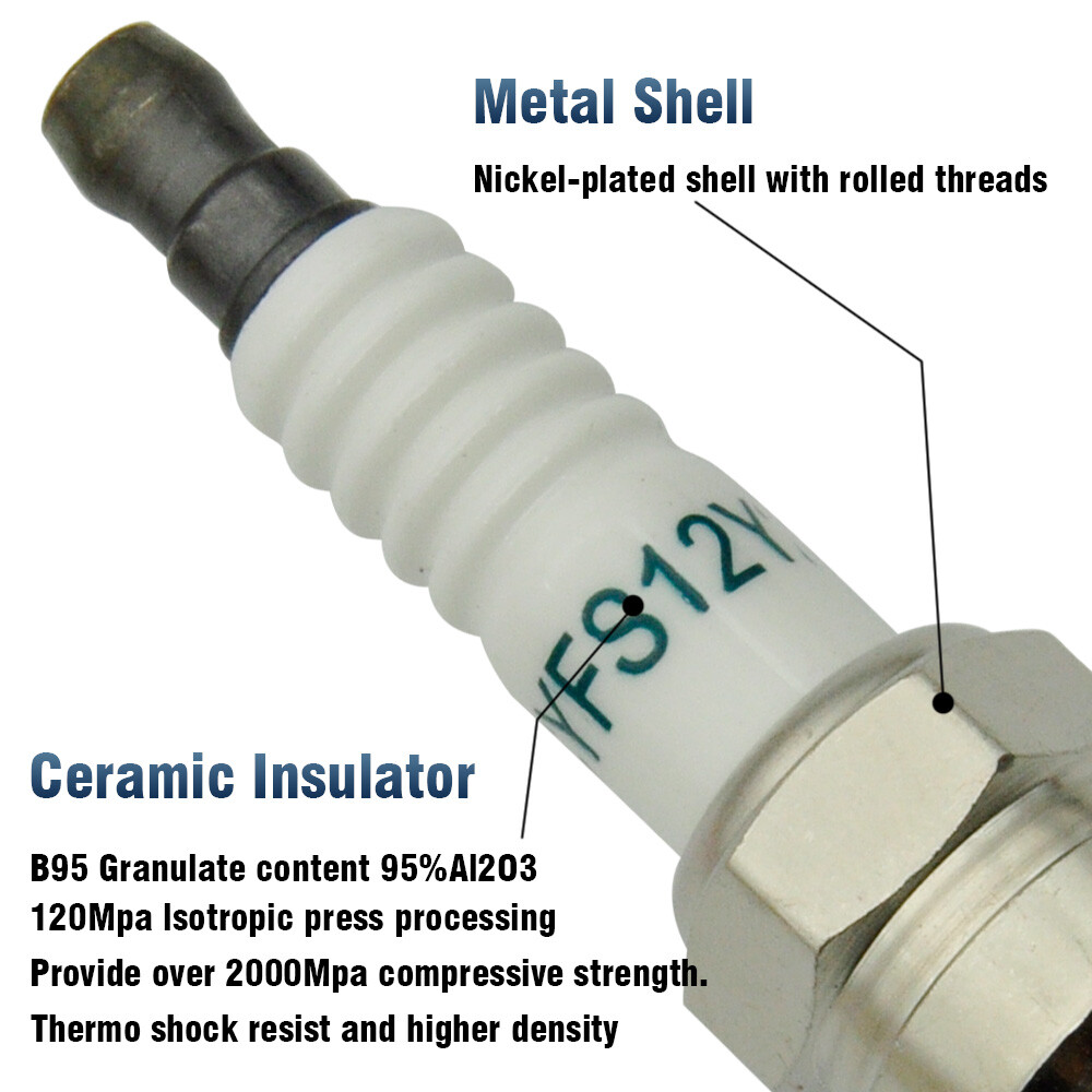 Set of 4 Ignition Coil & Iridium Spark Plug for 2013-2019 Cadillac ATS UF680