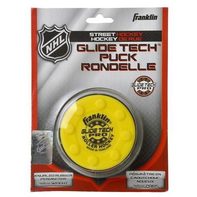 Franklin NHL Glide Tech Pro Puck für Strassen Gelb