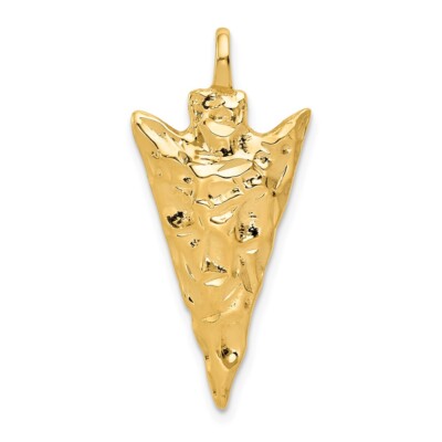 Pre-owned Skyjewelers Real 10kt Yellow Gold Arrow Head Charm