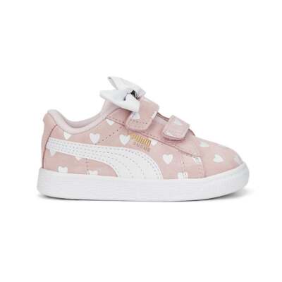 

Puma Suede Classic ReBow Ac Slip On Kids Girls Розовые кроссовки Повседневная обувь 38961, Розовый, Puma Suede Classic ReBow Ac Slip On Kids
