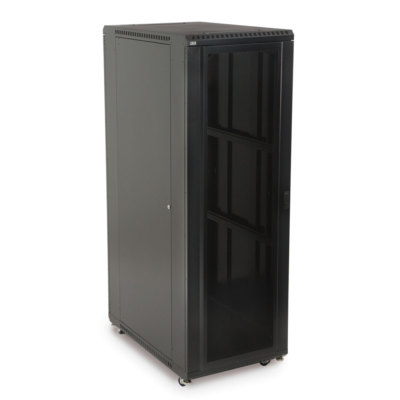 Kendall Howard 37U LINIER  Server Cabinet - Convex Glass 36'' Depth 3102-3-001-37