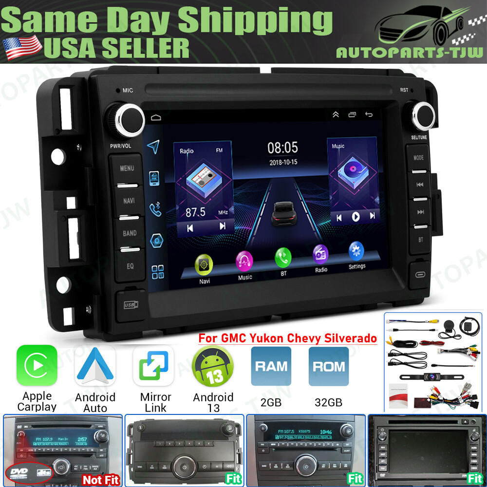 For GMC Yukon Chevy Silverado Sierra Android 13 GPS Navi Rad