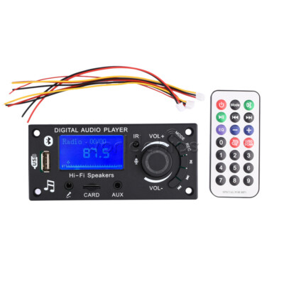 12V LCD MP3 Decoder Board Bluetooth 5.0 FM Audio Module WMA WAV + Remote Control