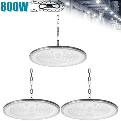 3 Pack 800W UFO LED High Bay Light Shop Lights Industrial Factory Warehouse Lamp