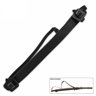 Universal Adjustable Faux Leather Shoulder Harness Sheath for Sword or Katana