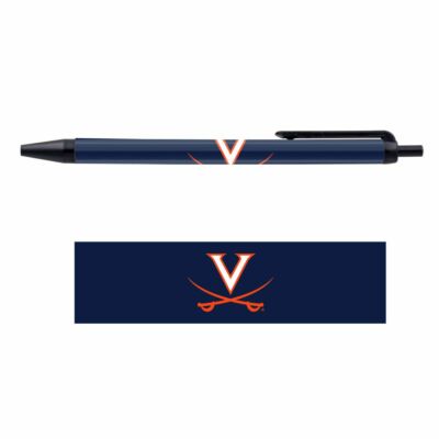 VIRGINIA CAVALIERS LOGO 5-PACK CLICK PENS NEW WINCRAFT   