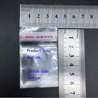 Clear Cellophane Cello Bags Plastic OPP Card Display Self Adhesive Peel Seal Bag