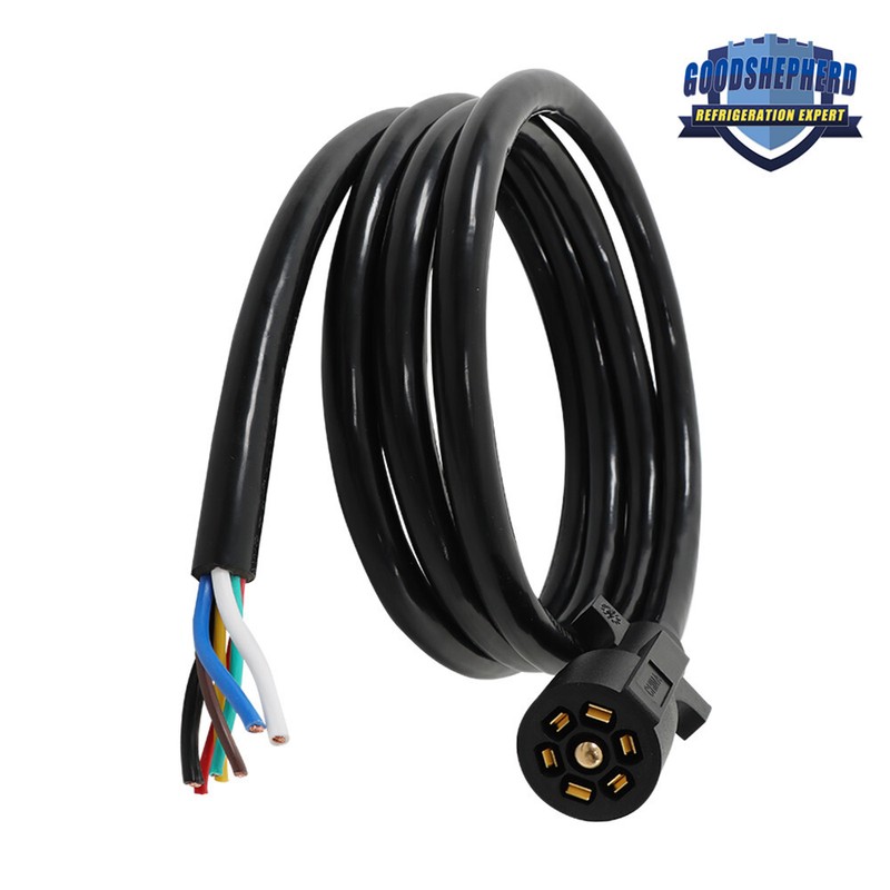 7Pin 7Way Trailer Cable Cord Wire Harness Plug Connector RV