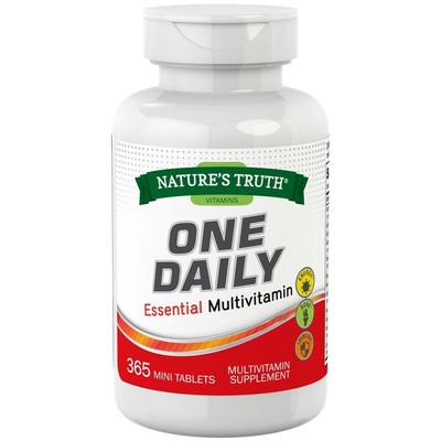Nature's Truth Vitamins Once Daily Essential Multivitamin Mini Tablets 365 Count