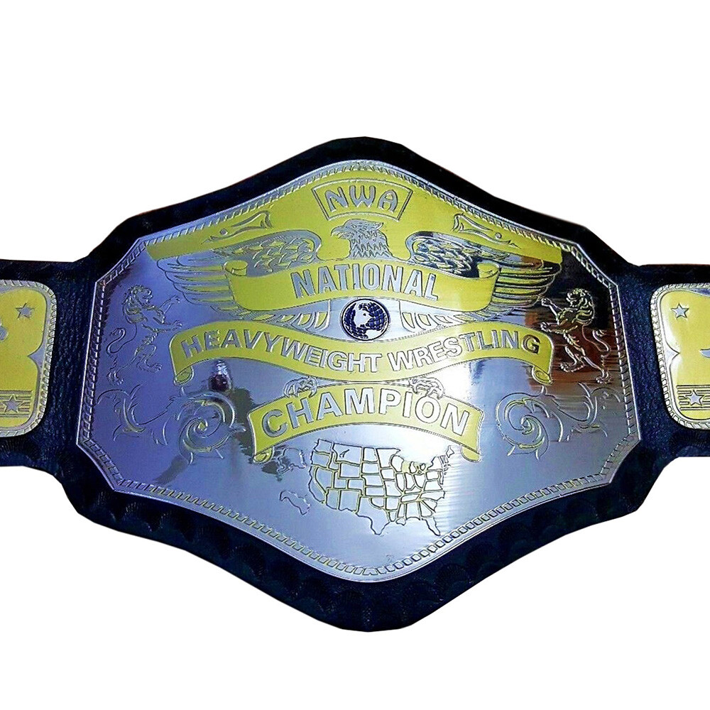 NWA National heavy weight wrestling title championship replica belt 2MM/4MM - Picture 2 of 4