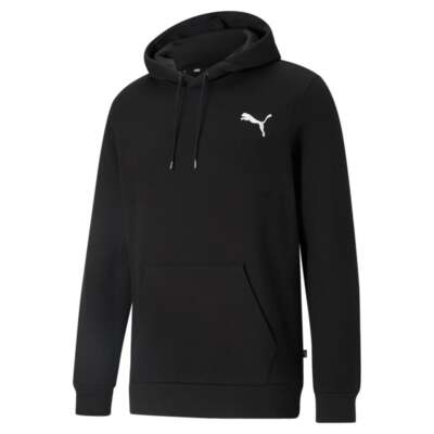 

Puma Essentials Small Logo Pullover Hoodie Мужская черная повседневная верхняя одежда 58669051, Черный