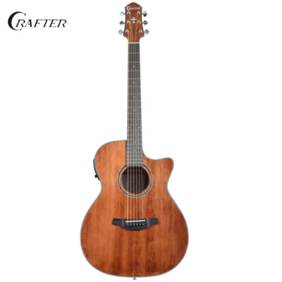 Crafter Silver Series 100 Orchestra Cutaway Acoustic Electric Guitar - Brown 