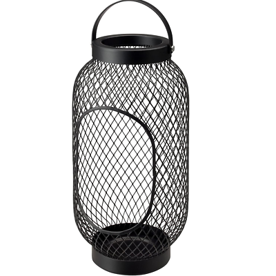IKEA Toppig Lantern For Block Candle Black 36CM New eBay
