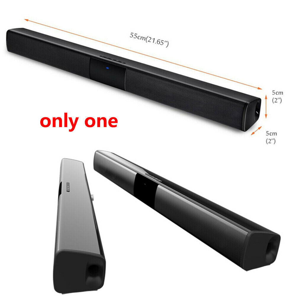 Sound Bar 4 Speaker System Wireless BT Subwoofer TV Home Theater&Remote