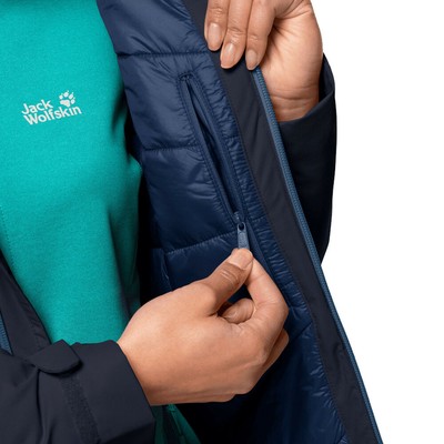 JACK WOLFSKIN JACK WOLFSKIN WOMENS ARGON STORM JACKET TOP NAVY BLUE SPORTS OUTDOORS FULL ZIP