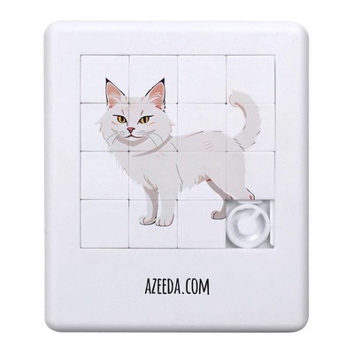 'Turkish Angora Cat' Sliding Puzzle (PZ00027674)