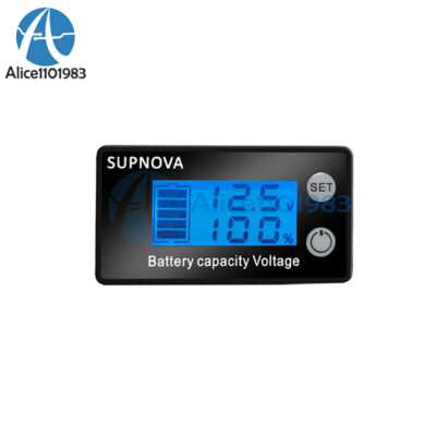 LCD DC 7-68V Battery Capacity Status Display Indicator Digital Monitor Meter