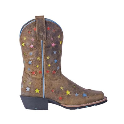 

Ботинки Dan Post Starlett Square Toe Cowboy Youth Girls Brown Casual Boots DPC395, Коричневый, Dan Post Boots Starlett Square Toe Cowboy Youth