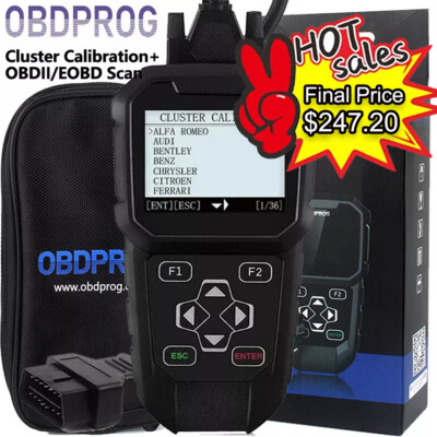 Car Cluster Odometer Correction Mileage Tool Check Engine Faults OBD2 Scanner 