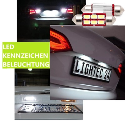 2x 6SMD LED Kennzeichen Lampe 12V Soffitte 36mm für ROVER 100 Cabriolet XP