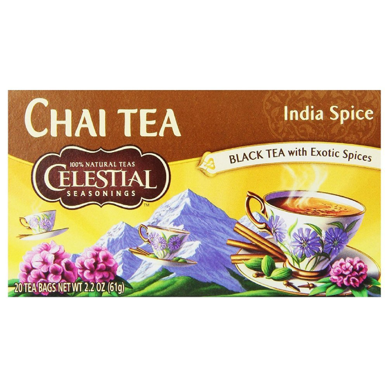 Chai Tea, Decaf India Spice, 20 Count (Pack of 6)