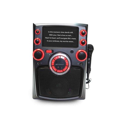 Portable Bluetooth Karaoke System 7 in. LCD Display, Black (EK-6002)