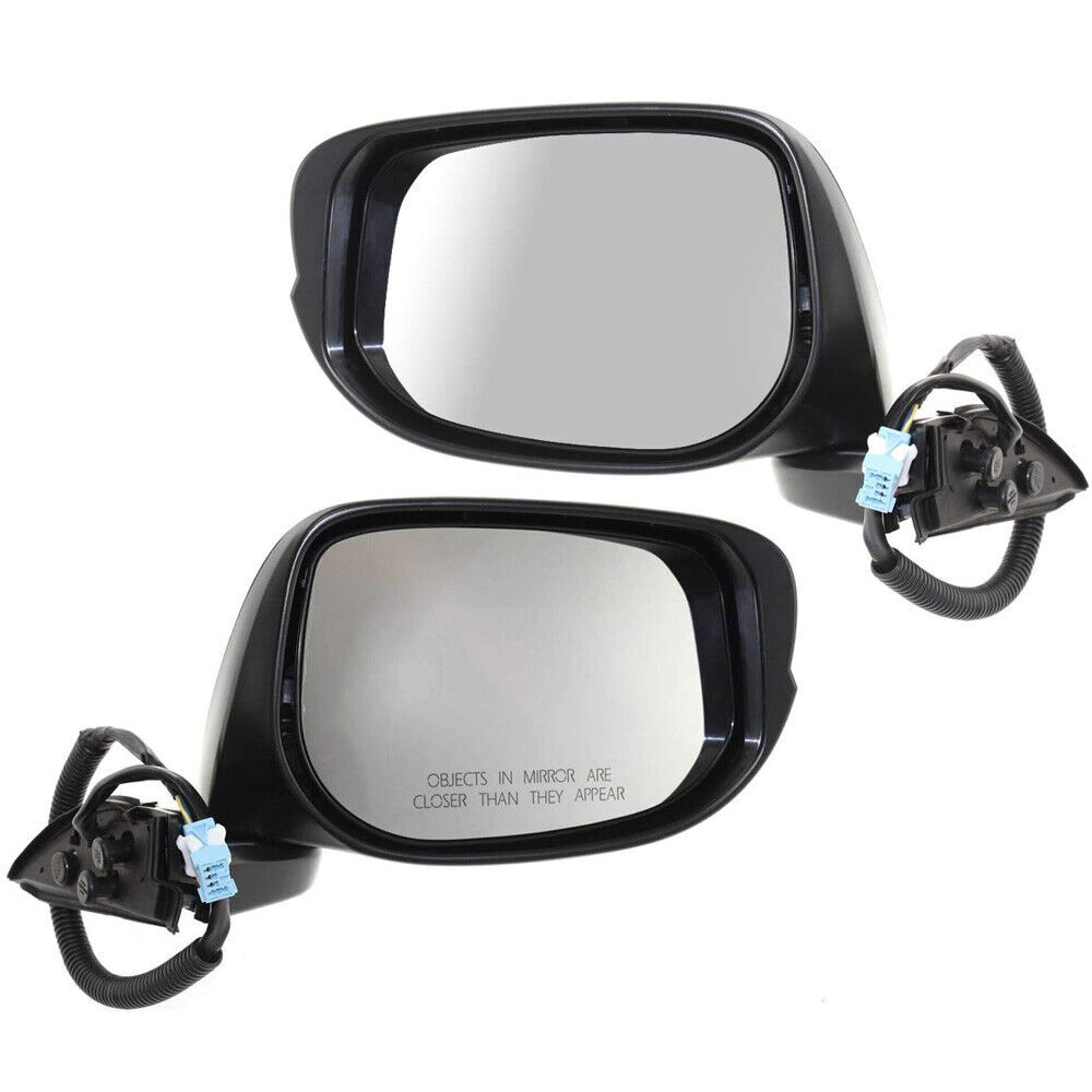 Парное боковое зеркало черного цвета для Honda Fit 2009 2010 2011 2012-2014, Откидывающееся вручную, 3Pin