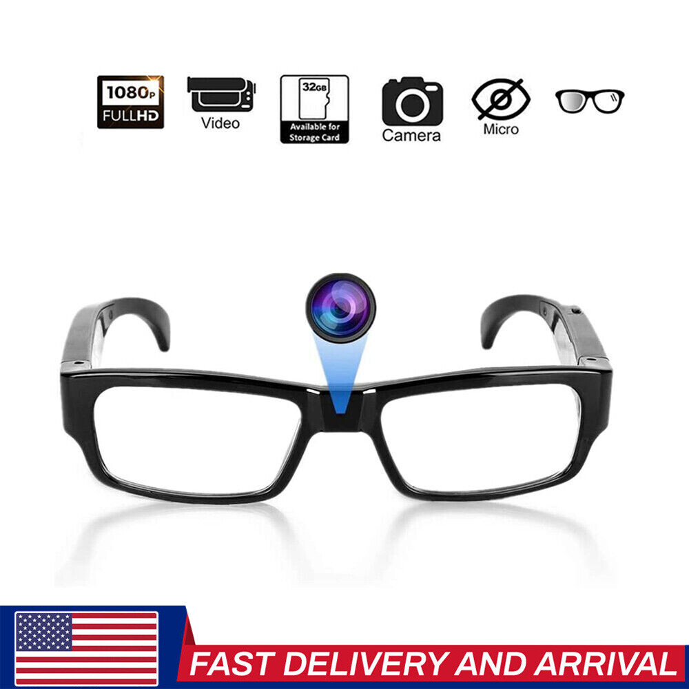 Full HD camera glasses with micro storage.