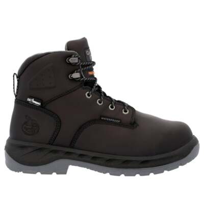 

Грузия Ботинки Over Time Pr Met 6-дюймовый водонепроницаемый сплав Toe Work Mens Black Casu, Черный, Georgia Boots Over Time Pr Met 6 Inch Waterproof Alloy Toe Work