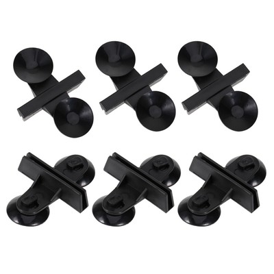 20 Pcs Black Geräte-Saugnapf Heizungsclip Für Aquarien Trennclip