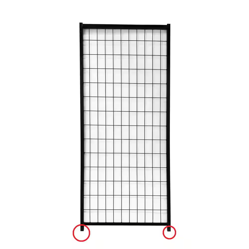 KennelMaster Dog Kennel Expansion Panel 22.5x57.75 in Black Powder Coated Steel