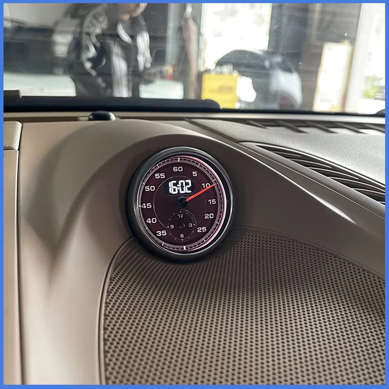 Car Stopwatch For Porsche Cayenne 958 Watch Clock 2010-2017 Interior Dashboard C