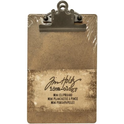 Tim Holtz Idea-ology Brown Mini Clipboard
