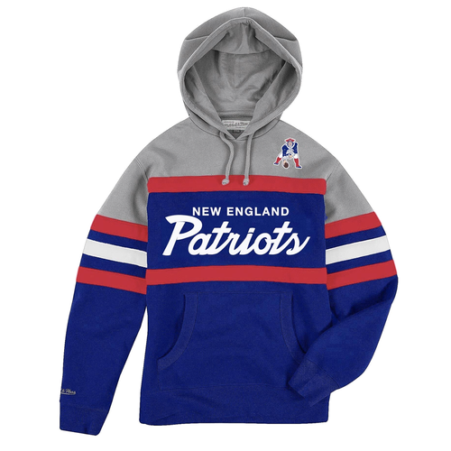 

Mitchell - Ness Head Coach Hoodie Mens Blue Casual Outerwear FPHDSC19029-NEPROYA, Синий