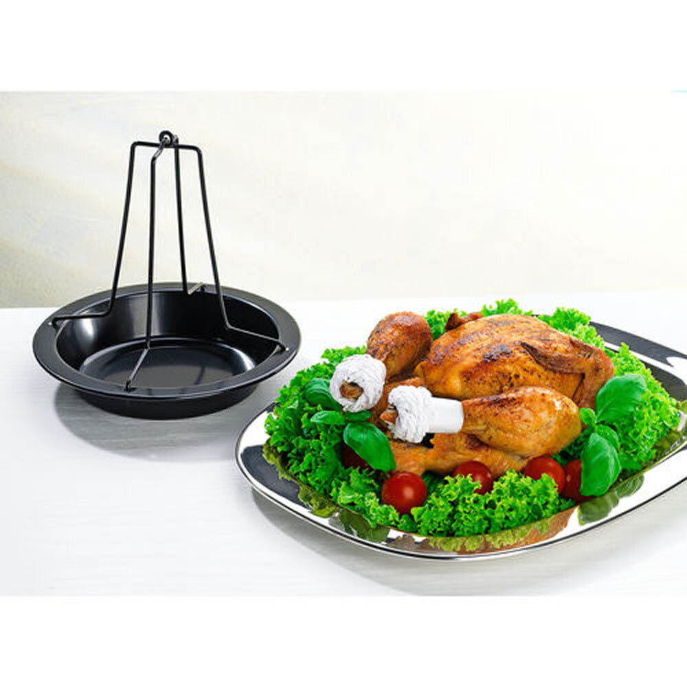 Hähnchenbräter Hähnchenhalter Hähnchengriller Brathähnchen Halter Grill Ofen 