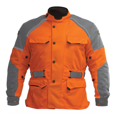 OSi Trek Air Navigator Orange Textile Motorcycle Jacket Men's Sizes MD & 2X